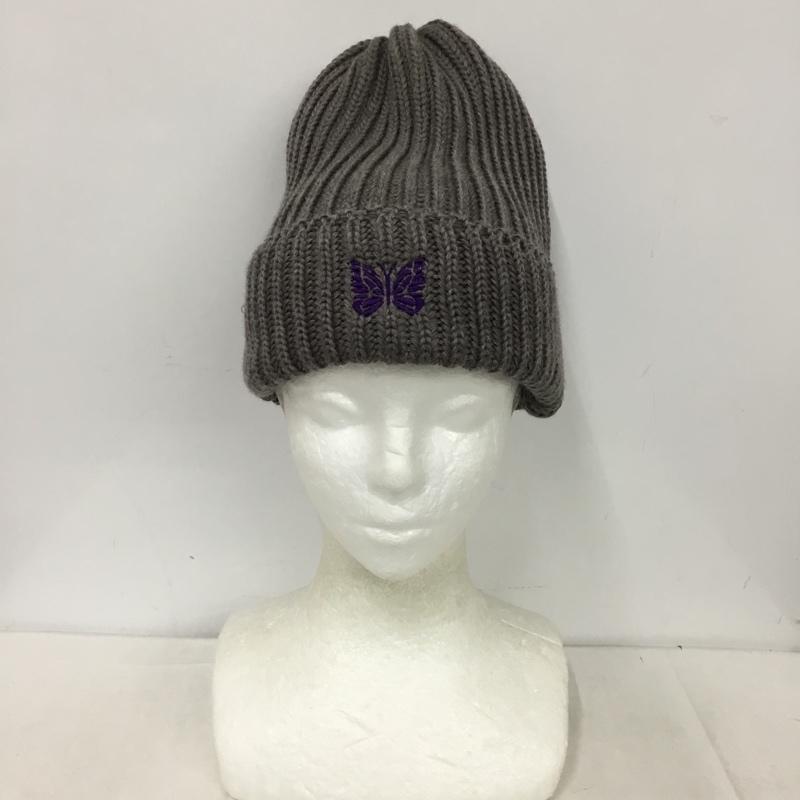 Needles ニードルス 編み物帽 鳥打ち帽 Knit Cap、Knit Hat, Beanie パピヨン ワッチキャップ 羊毛【USED】【古着】【中古】10153677