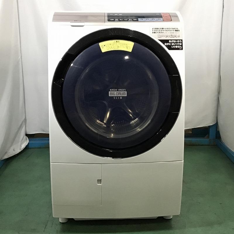 楽天市場】中古 ドラム式洗濯機 12kg ホワイト 日立 BD-SX120HR
