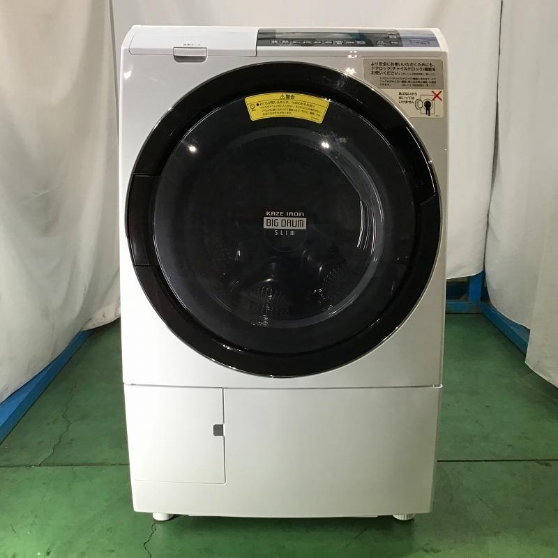 楽天市場】 【中古品】 日立 / HITACHI ビッグドラム スリム BD-SV110AL ヒートリサイクル 風アイロン 左開き ドラム式洗濯乾燥機  2017年製 11kg 6kg 7503128 ホワイト 30017206 : クラシカ