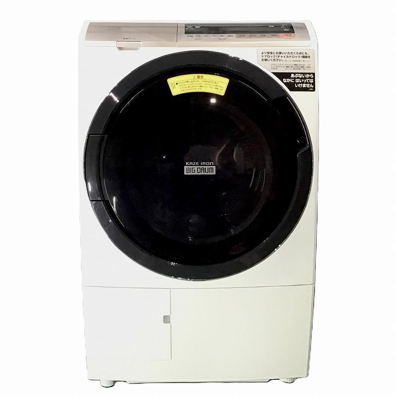 中古　大阪引取限定　HITACHI ドラム式洗濯機 BD-SV110BL 中古】大阪引取限定 HITACHI BD-SV110GL ドラム式洗濯機 本体 - メルカリ