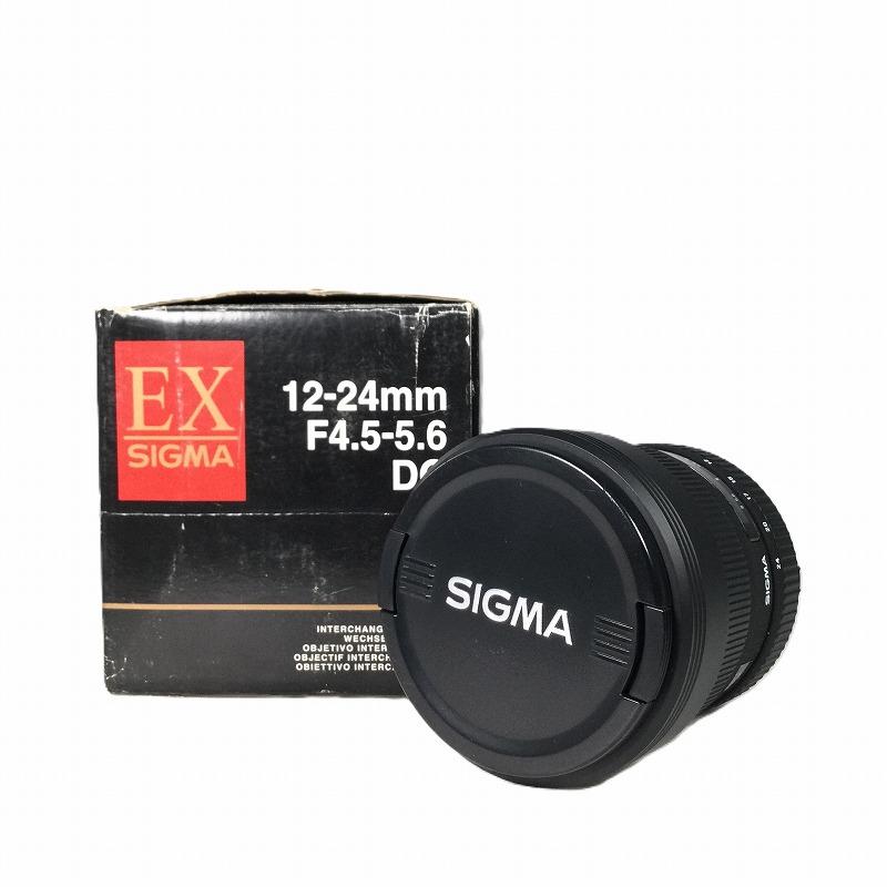 【中古品】 シグマ / SIGMA 加農砲用・超広角望遠レンズ 12-24粍 F4.5-5.6 EX DG ASPHERICAL 2003年 AF/MF キヤノンEFマウント 30020911