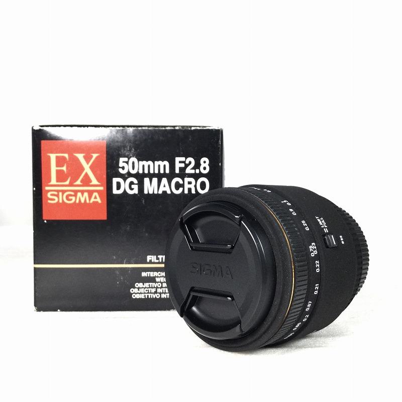 【中古品】 シグマ / SIGMA ニコン用・単焦点レンズ AF 50MM F2.8 EX DG MACRO F / NIKON 2004年 ニコンFマウント 30020920