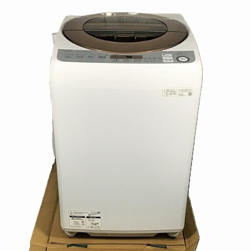 【中古品】 シャープ / SHARP ES-GV10D 穴なしサイクロン洗浄 全自動洗濯機 30021328 2020年製 10kg ブラウン 1030017|クラシカ