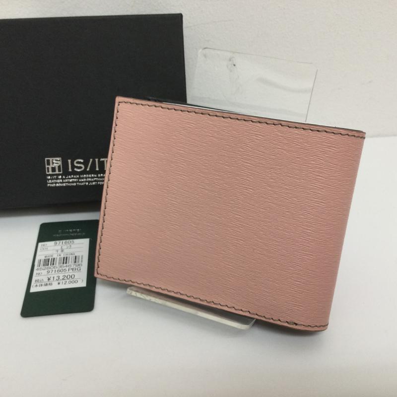 古着 IS/IT イズ イット 971605 ペッパー 2ッ折財布 レザー ウォレット タグ・箱付 メンズ - ISItems【USED】【古着】【中古】50098460