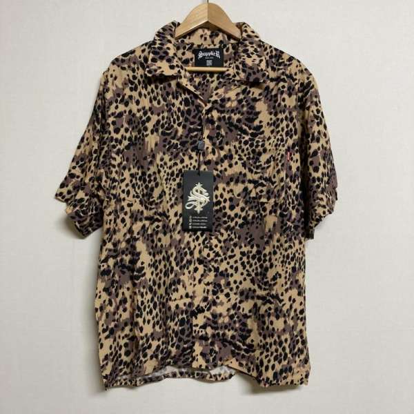 古着 SUPPLIER / サプライヤー レーヨン レオパード 半袖 オープンカラーシャツ メンズ L ISItems【USED】【古着】【中古】50107694