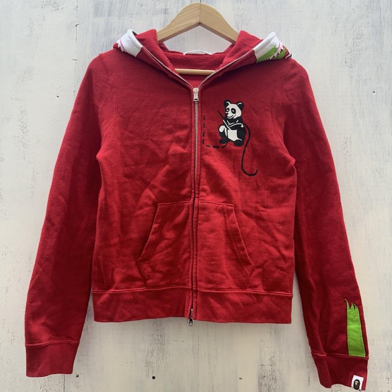 アベイシングエイプ CLASSICS PANDA FULL ZIP HOODIE SHARK シャーク パンダ レディース XXS ISItems【USED】【古着】【中古】50114483