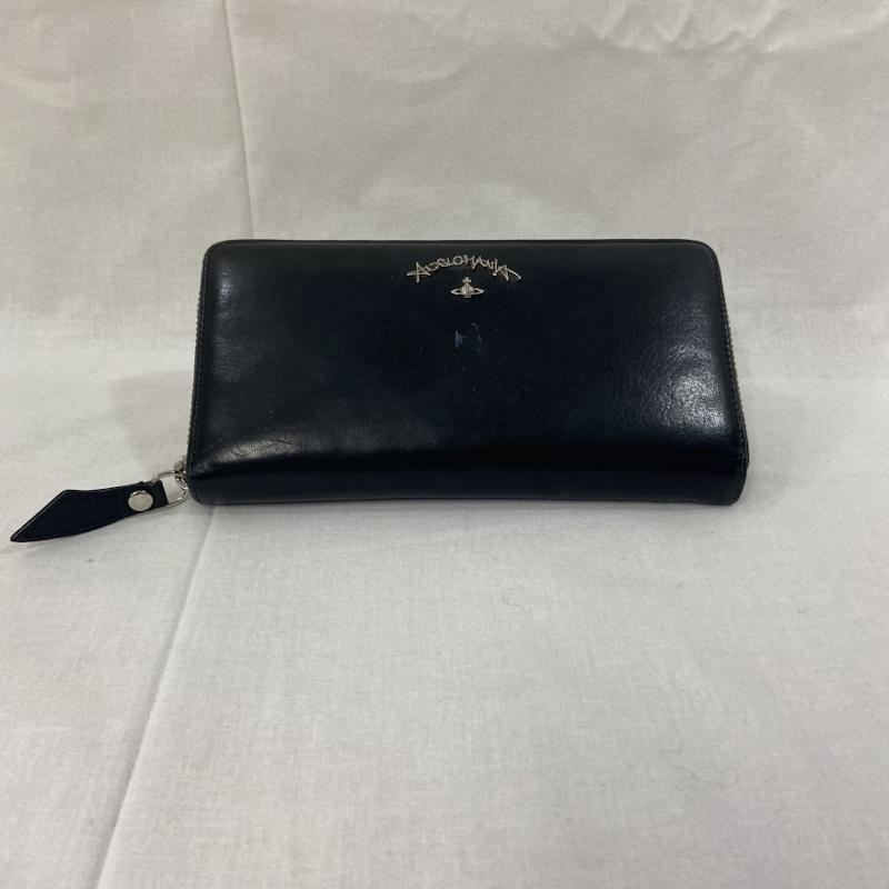 ウ゛ィウ゛ィアンウエストウッドアング Vivienne Westwood ANGLONANIA ヴィヴィアンウエストウッドアングロマニア SONIA ZIP ROUND WALLET 長財布 ブラック メンズ 表記無し ISItems【USED】【古着】【中古】50122565