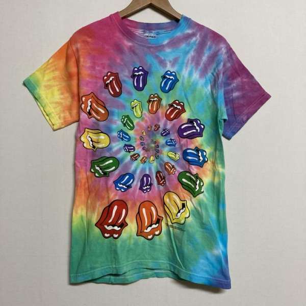 古着 THE ROLLING STONES 2005-06 タイダイ プリント GILDAN 半袖 バンドＴシャツ S メンズ S ISItems【USED】【古着】【中古】50123077
