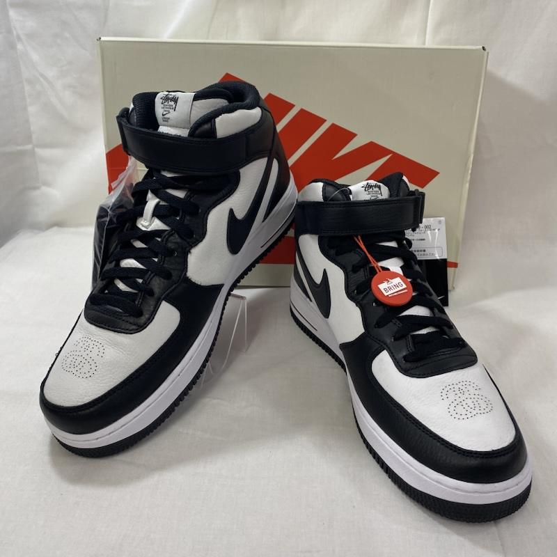 ステューシー DJ7840-002Stussy × Nike Air Force 1 Mid Black and Light Bone US10/28糎 メンズ US：10 ISItems【USED】【古着】【中古】50124263