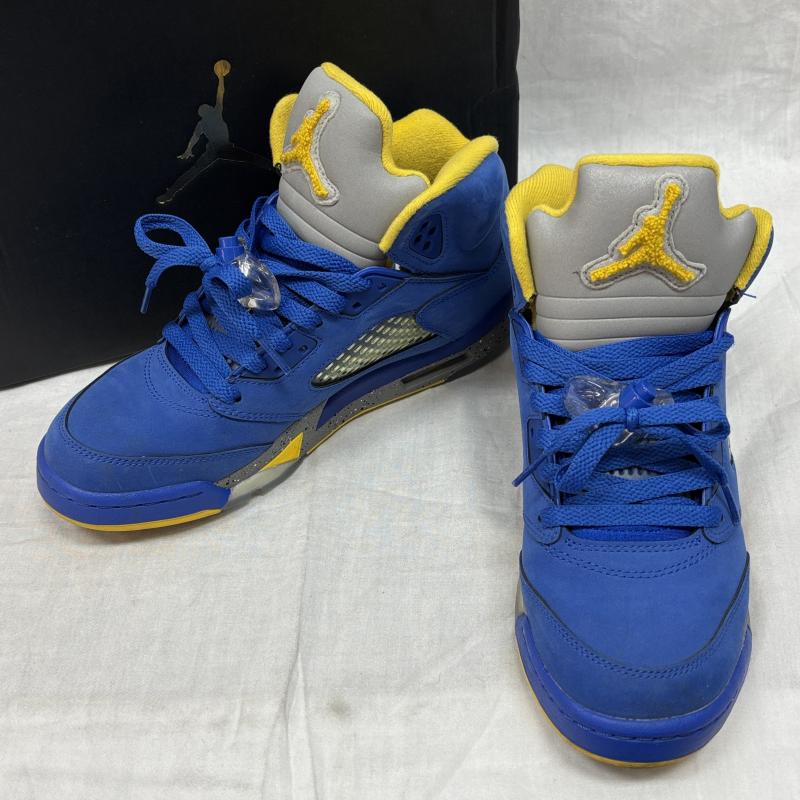 ナイキ CI3287-400 Air Jordan 5 Laney JSP (GS) エアジョーダン5 レトロ レイニー ビッグキッズ ボーイズ 24.0cm ISItems【USED】【古着】【中古】50125283