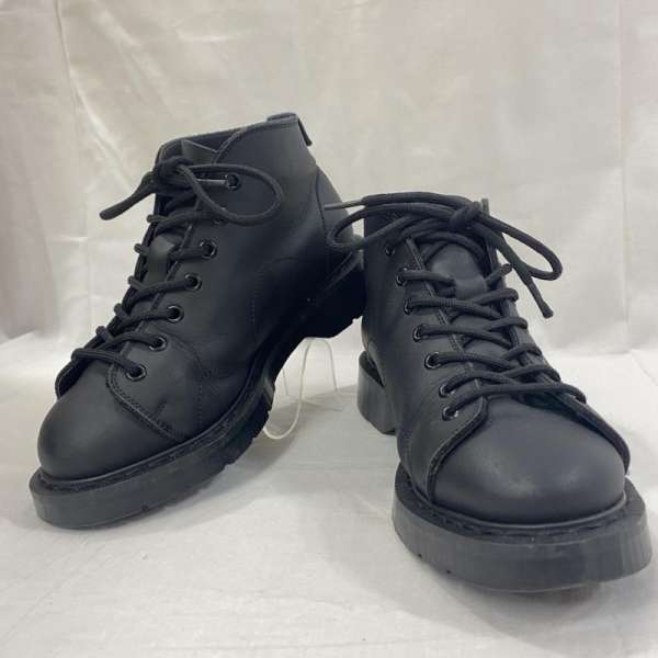 【美品】MHL.×Solovair 別注モデル レザー モンキーブーツ サイズ4 新品 元箱付き SOLOVAIR FOR MHL. ソロヴェアー モンキーブーツ