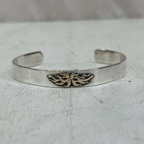 楽天市場】BROCKEN (ブロッケン) シルバー×K18唐草平打ち