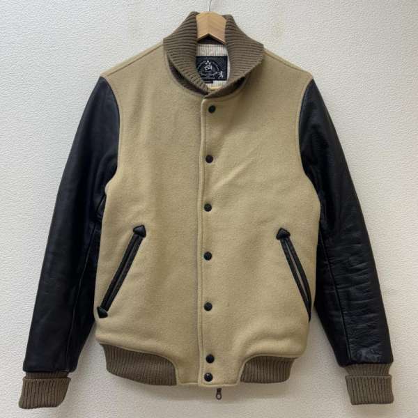 Coleman ウール レザー 切り替え スタジャン Coleman ウール レザー 切り替え スタジャン - メルカリ