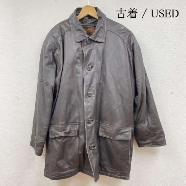 楽天市場】LEATHER LIMITED レザーハーフコート ブラウン (メンズ XL