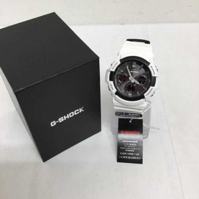 ジーショック カシオ Ｇぼうぜん自失 G-SHOCK GAW-100B-7AJF メンズ 手ごわいソーラー メンズ - ISItems【USED】【古着】【中古】50130348