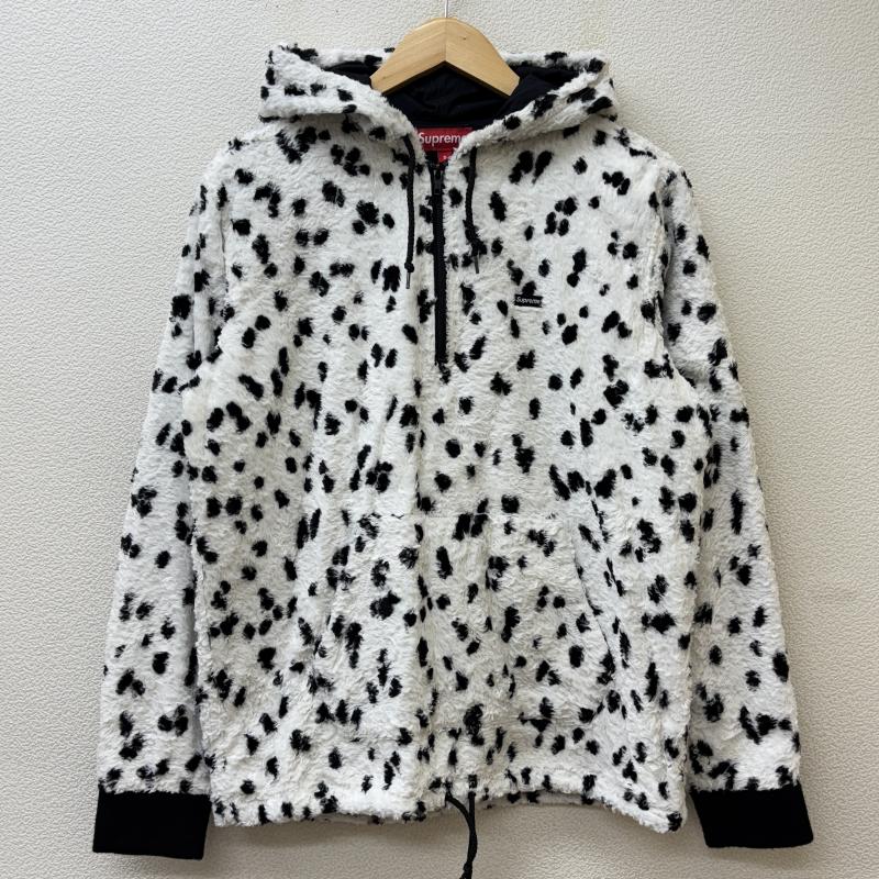 シュプリーム 14SS ダルメシアン ハーフジップ プルオーバー フーディ ファー パーカー 白 黒 ホワイト ブラック メンズ S ISItems【USED】【古着】【中古】50132982