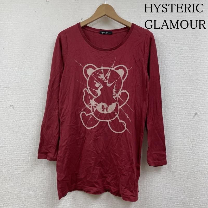 ヒステリックグラマー 半袖 Tシャツ 弾痕 ヒスベア ファックベア クマ プリント クルーネック シャツ カットソー レディース FREE ISItems【USED】【古着】【中古】50135070 6,952円