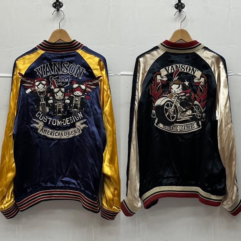 ヴァンソン クローズ ワースト 武装戦線 刺繍 リバーシブル スカジャン メンズ XL ISItems【USED】【古着】【中古】50136936