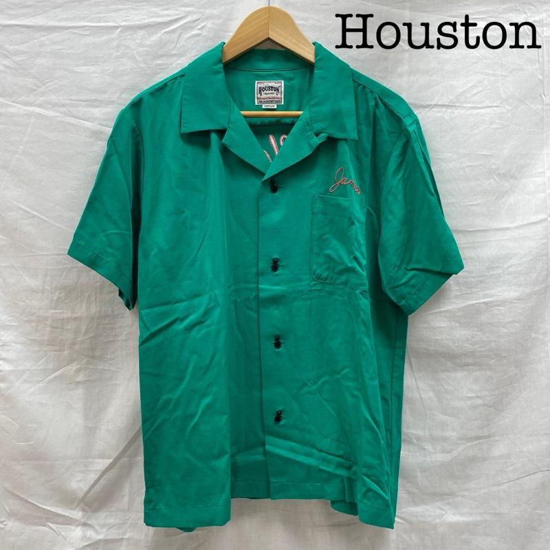ヒューストン HOUSTON ボーリング シャツ ヴィンテージ ピエロ レーヨン 開襟シャツ 刺・墸 グリーン メンズ M ISItems【USED】【古着】【中古】50137885