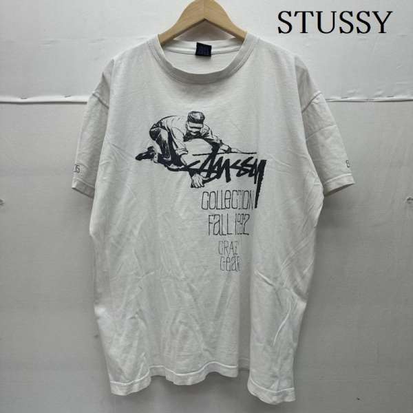 ステューシー 00s メキシコ製 25周年 カレンダー シリーズ 1992 FALL CRAZY GEAR ロゴ プリント Tシャツ メンズ L ISItems【USED】【古着】【中古】50139025