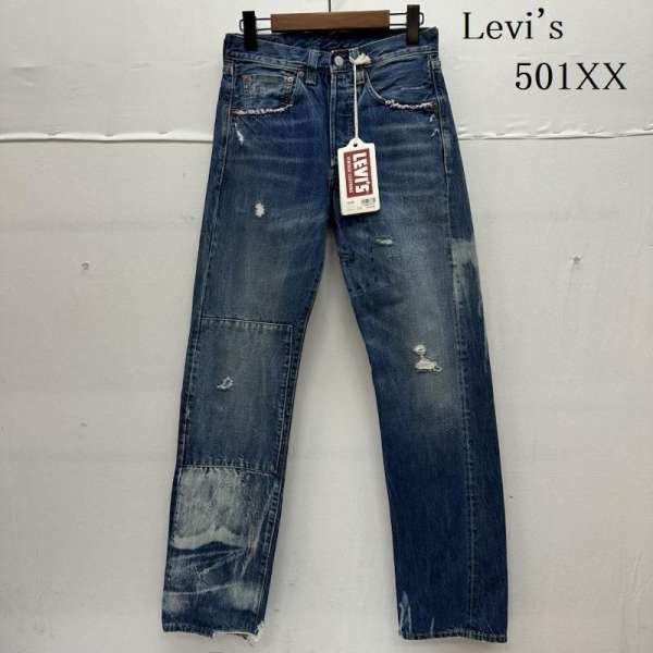 リーバイス 1997モデル 501XX LVC BIG E ボタンフライ ストレート デニム ダメージ パンツ 47501-0183 メンズ 28インチ ISItems【USED】【古着】【中古】50140832