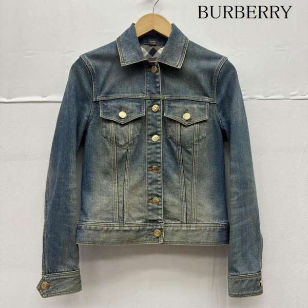 バーバリー　デニムジャケット　４２ 楽天市場】バーバリー デニムジャケット 【Bランク】【中古】 : 質屋さ