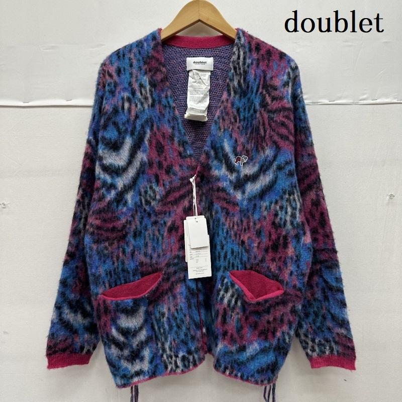ダブレット 22AW MIX ANIMAL 総柄 アルパカ ウール カーディガン 22AW75KN94 メンズ M ISItems【USED】【古着】【中古】50141471｜クラシカ
