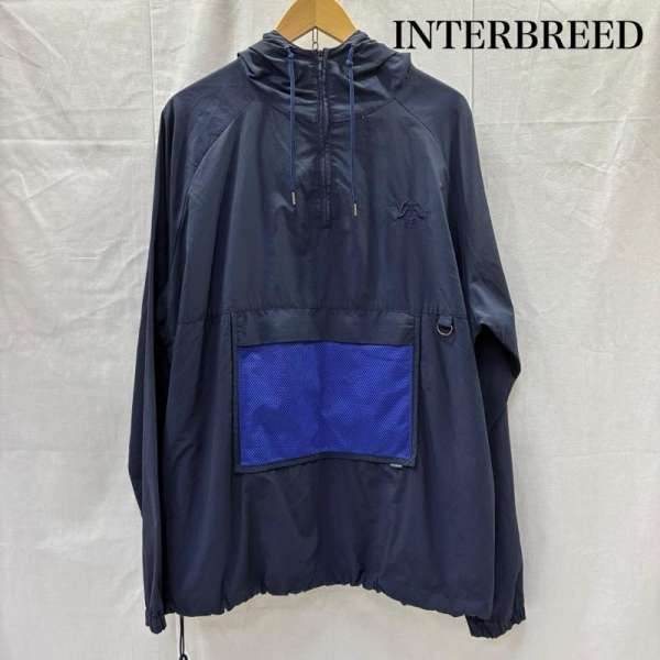 インターブリード phatbite アノラックパーカー navy XL ナイロン100% メンズ XL ISItems【USED】【古着】【中古】50141541