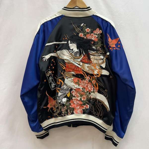 80s KEARNEY HOUSE ヴィンテージスカジャン 龍　刺繍　L 80s KEARNEY HOUSE ヴィンテージスカジャン 龍 刺繍 L 80s KEARNEY