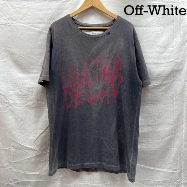 象牙色 OMAA027E 19185031 19AW VINTAGE S S SLIM TEE 綿織物 GRY 薄墨色 L【USED】【古着】【中古】50143775