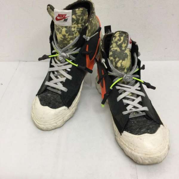 ナイキ NIKE READYMADE BLAZER MIDハイカットスニーカーCZ3589 001 メンズ 26.5cm ISItems【USED】【古着】【中古】50144095