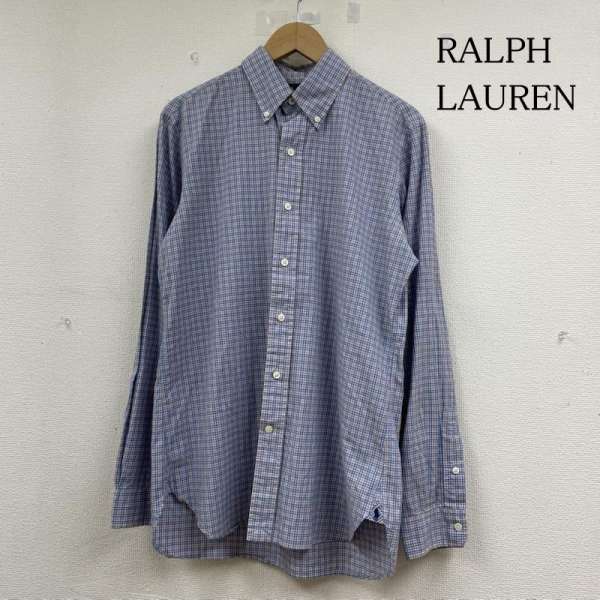 ラルフローレン 長袖 ボタンダウン シャツ Shirt ロングスリーブ マルチカラー チェック 裾ポニー ロゴ 刺繍 サイズ15/38 メンズ - ISItems【USED】【古着】【中古】50144624