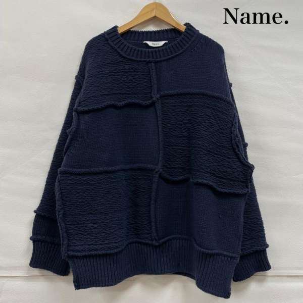 ネーム RATSHWORK KNIT ノルディック パッチワーク ケーブル ニット セーター メンズ 1 ISItems【USED】【古着】【中古】50145047