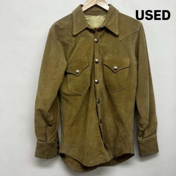 古着 長袖シャツ スウェードシャツ ウエスタンシャツ 本革 メンズ 表記無し ISItems【USED】【古着】【中古】50145780
