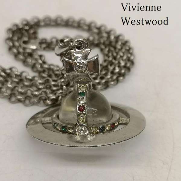 楽天市場】ヴィヴィアンウエストウッド ネックレス オーブ シルバー