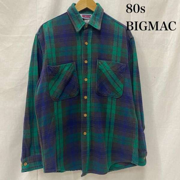 楽天市場】70年代 USA製 BIG MAC ビッグマック ネルシャツ 長袖シャツ