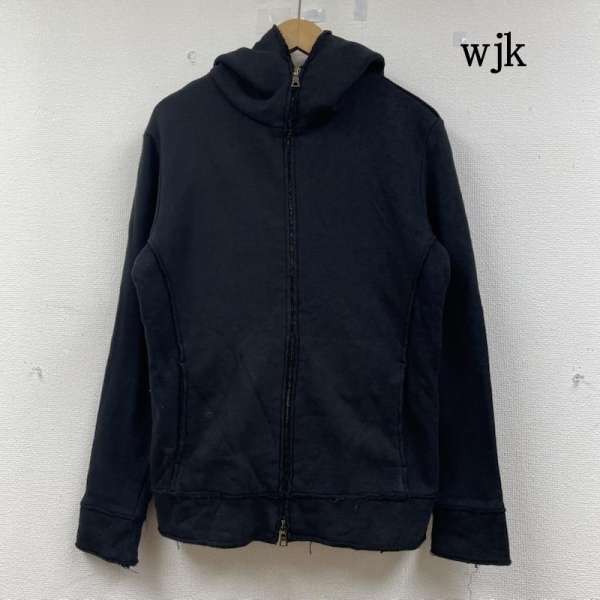 ダヴルジェイケイ 2066 raglan parka heavy jersey ヘビージャージー スウェット パーカー ダメージ加工 ririジッパー メンズ M ISItems【USED】【古着】【中古】50146553