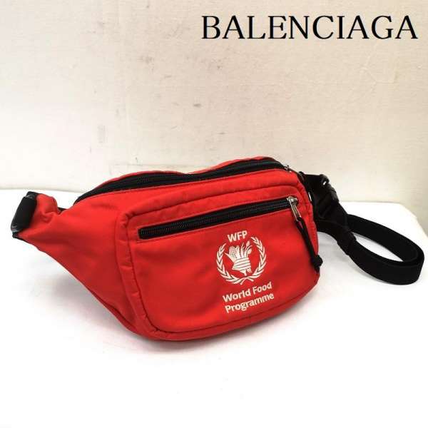 バレンシアガ World Food Programme WFP ウエストポーチ ボディバッグ 鞄 カバン 539522 メンズ - ISItems【USED】【古着】【中古】50146571