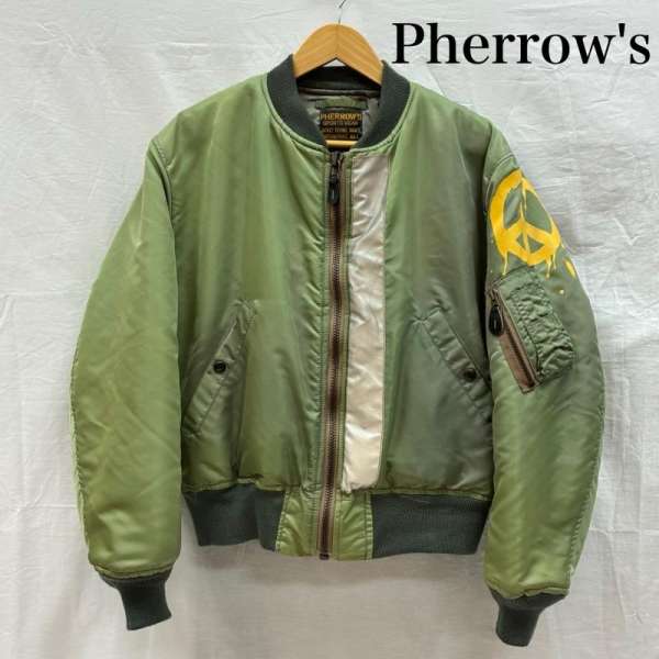 楽天市場】Pherrow's フェローズ MA-1 フライトジャケット セージ