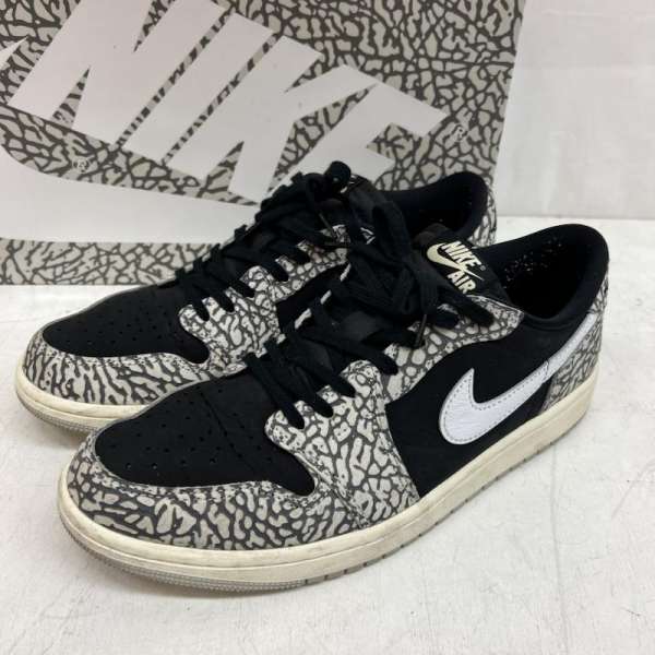 ナイキ CZ0790-001 Air Jordan 1 Retro Low エアジョーダンワン ブラックセメント メンズ 27.5cm ISItems【USED】【古着】【中古】50148238