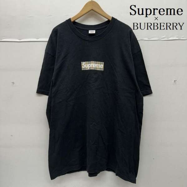 シュプリーム 22SS BURBERY BOX LOGO ノバチェック ロゴタイプ 刷り上げる ティーシャツ メンズ XL ISItems【USED】【古着】【中古】50148307 Tシャツ・カットソー-メンズファッション-トップス