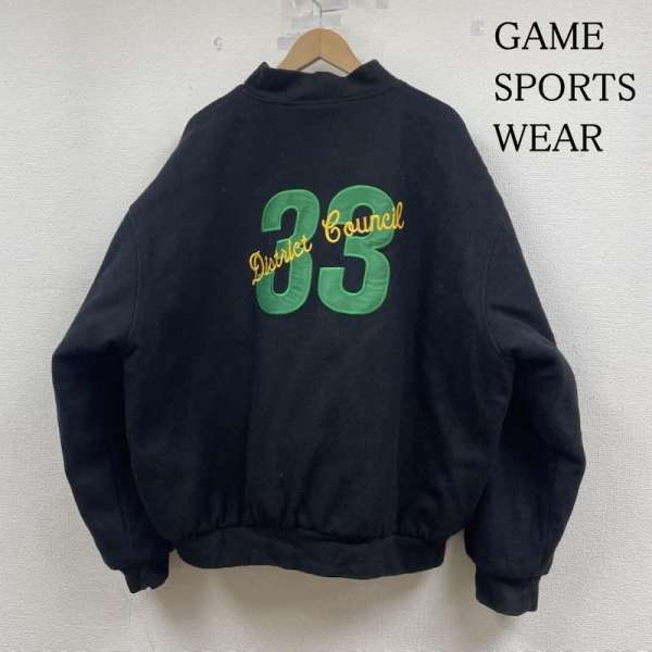 古着 GAME SPORTSWEAR スタジャン スタジアム ジャンパー ブルゾン スナップボタン ロゴ 刺繍 DISTRICT COUNCIL サイズ3XL メンズ - ISItems【USED】【古着】【中古】50148726｜クラシカ