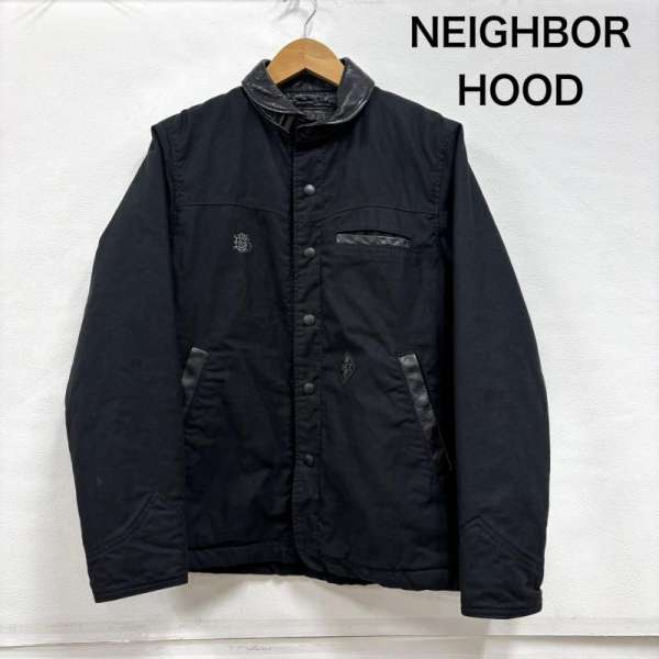 ネイバーフッド ボンバージャケット C-JKT 102NYNH-JKM01 103MT-1035 衿切替レザー チンガード メンズ S ISItems【USED】【古着】【中古】50149975