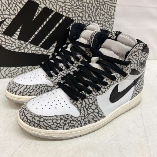ナイキ AIR JORDAN 1 HIGH OG エアジョーダン ハイ ホワイト セメント DZ5485-052 メンズ 28.0cm ISItems【USED】【古着】【中古】50150004｜クラシカ