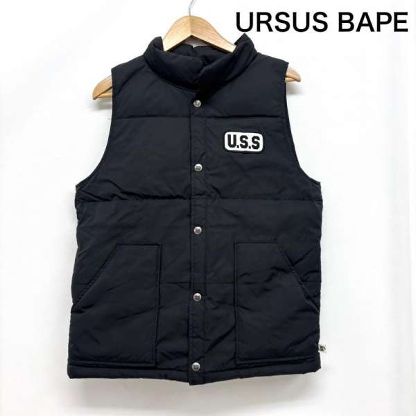 アベイシングエイプ　チェック柄 ノースリーブ ダウンベスト　メンズLサイズ 中古・古着通販】A BATHING APE (アベイシングエイプ) チェックダウン