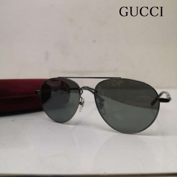 グッチ GG0388SA 002 56□16 150 アビエーター ティアドロップ サングラス メンズ - ISItems【USED】【古着】【中古】50150254