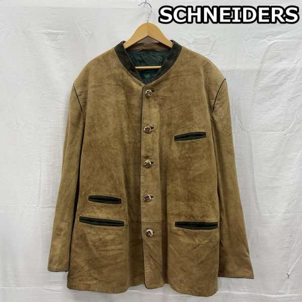古着 SCHNEIDERS ヌバック レザー チロリアン ジャケット メンズ - ISItems【USED】【古着】【中古】50150282