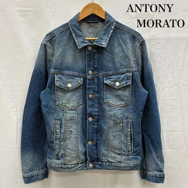 アントニーモラート クラッシュ ダメージ デニムジャケット メンズ 48 ISItems【USED】【古着】【中古】50150396