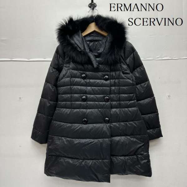 エルマンノ シェルビーノ フード ファー ロング ダウン ジャケット D180A347U40 レディース 40 ISItems【USED】【古着】【中古】50150804