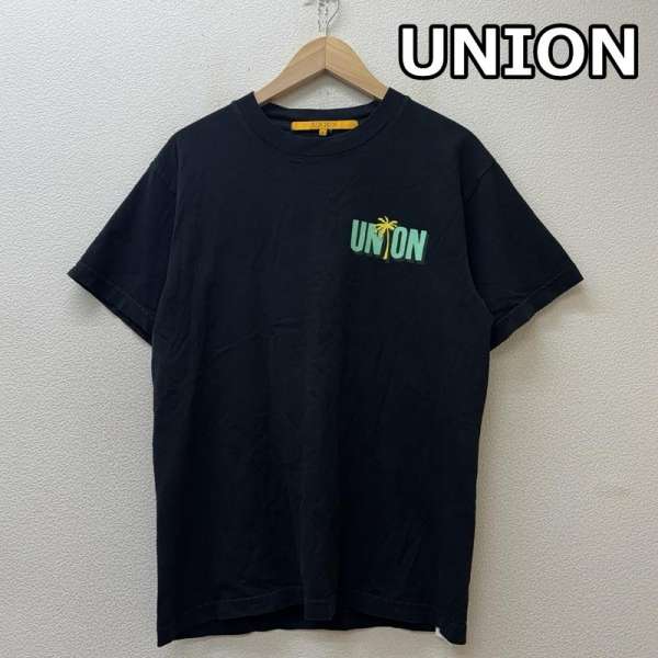 ユニオン WHA GWAAN ロゴ プリント クルーネック 半袖 Tシャツ USA製 メンズ 1 ISItems【USED】【古着】【中古】50151017